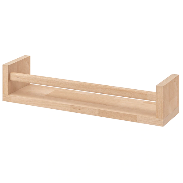 Die schönsten gewürzregale aus holz 11 einfaches IKEA Gewürzregal aus Holz auf weißem Hintergrund