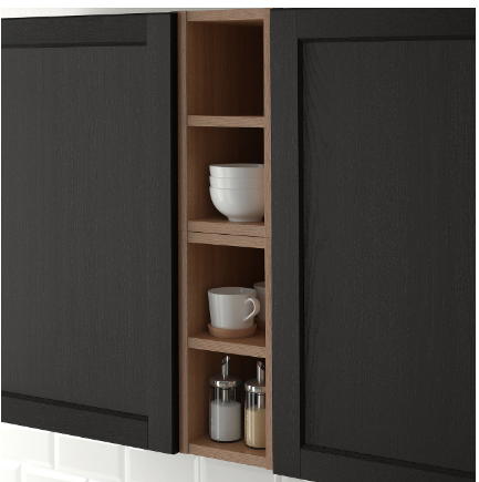 Die 10 schönsten küchen wandregale für küche 7 schwarzes Küchenregal von IKEA
