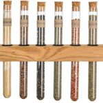 Pipetten Gewürzregal aus Holz mit 10 Pipetten