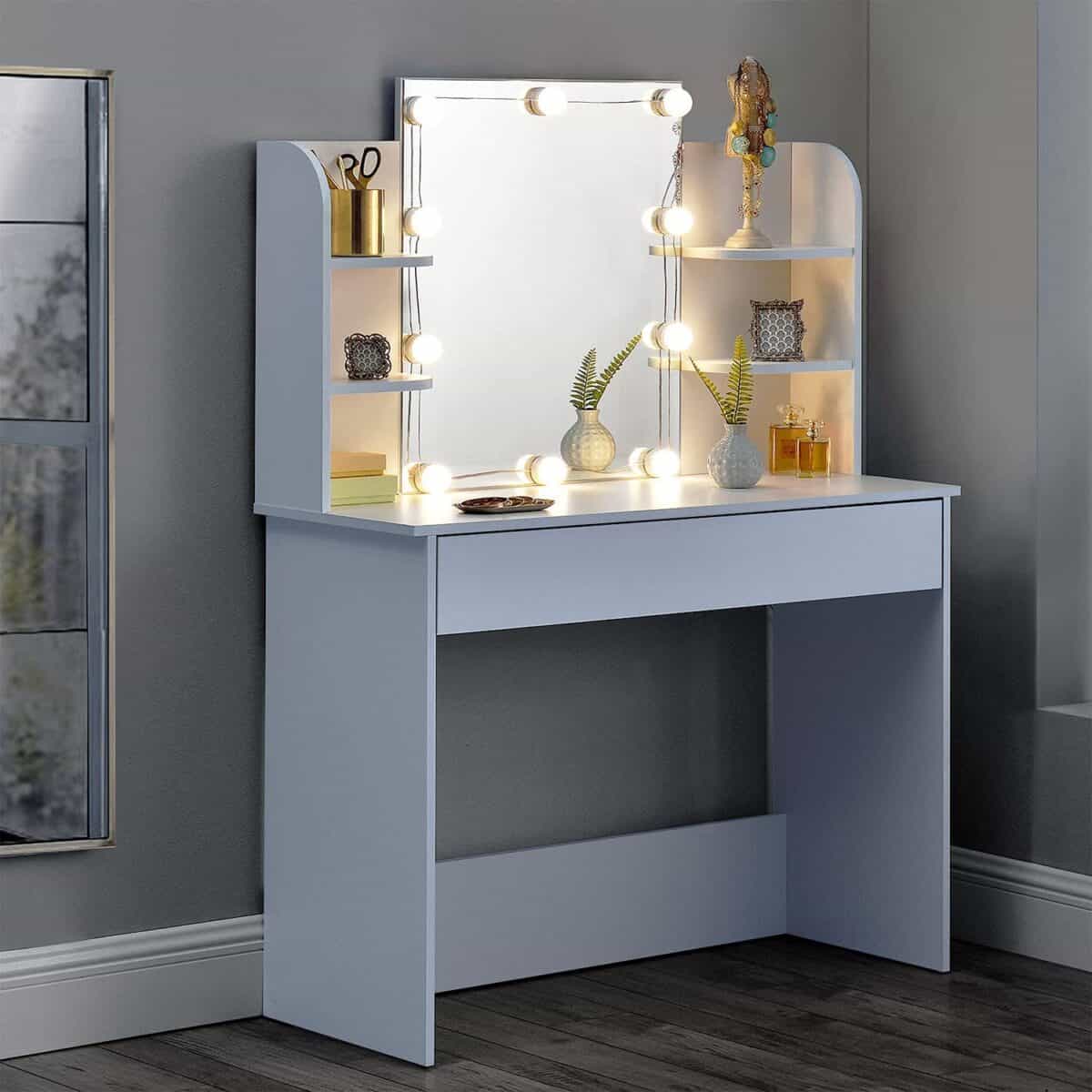 Wunderbar Schminktisch Mit Spiegel Und Licht Ikea Bilder