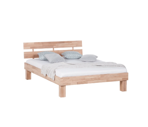 Die 10 schönsten massivholzbetten 5 Holzbett aus Eiche mit Polstern und Matratze