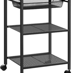 Druckertisch mit Rollen und Schublade